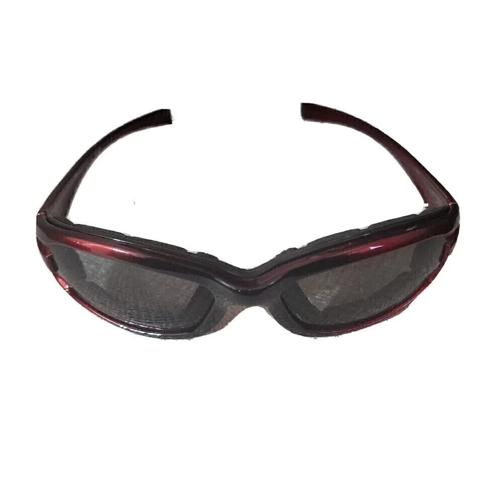 Unbranded Riders‎ Cushioned Boys Sunglasses Burgundy Kids Motorcycle NWOT